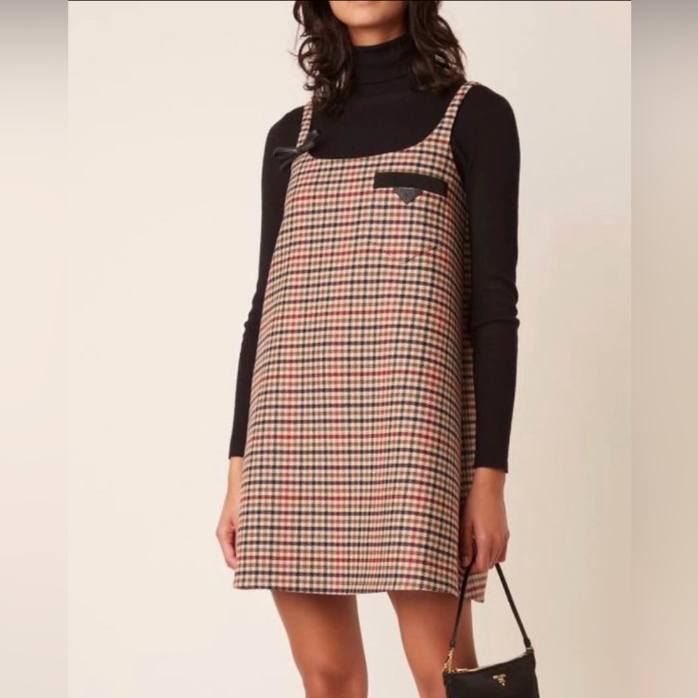 Tuckernuck hazelnut plaid Genevieve dress